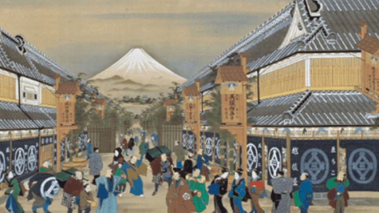 Echigo-ya” Drapery Store in the Edo Era