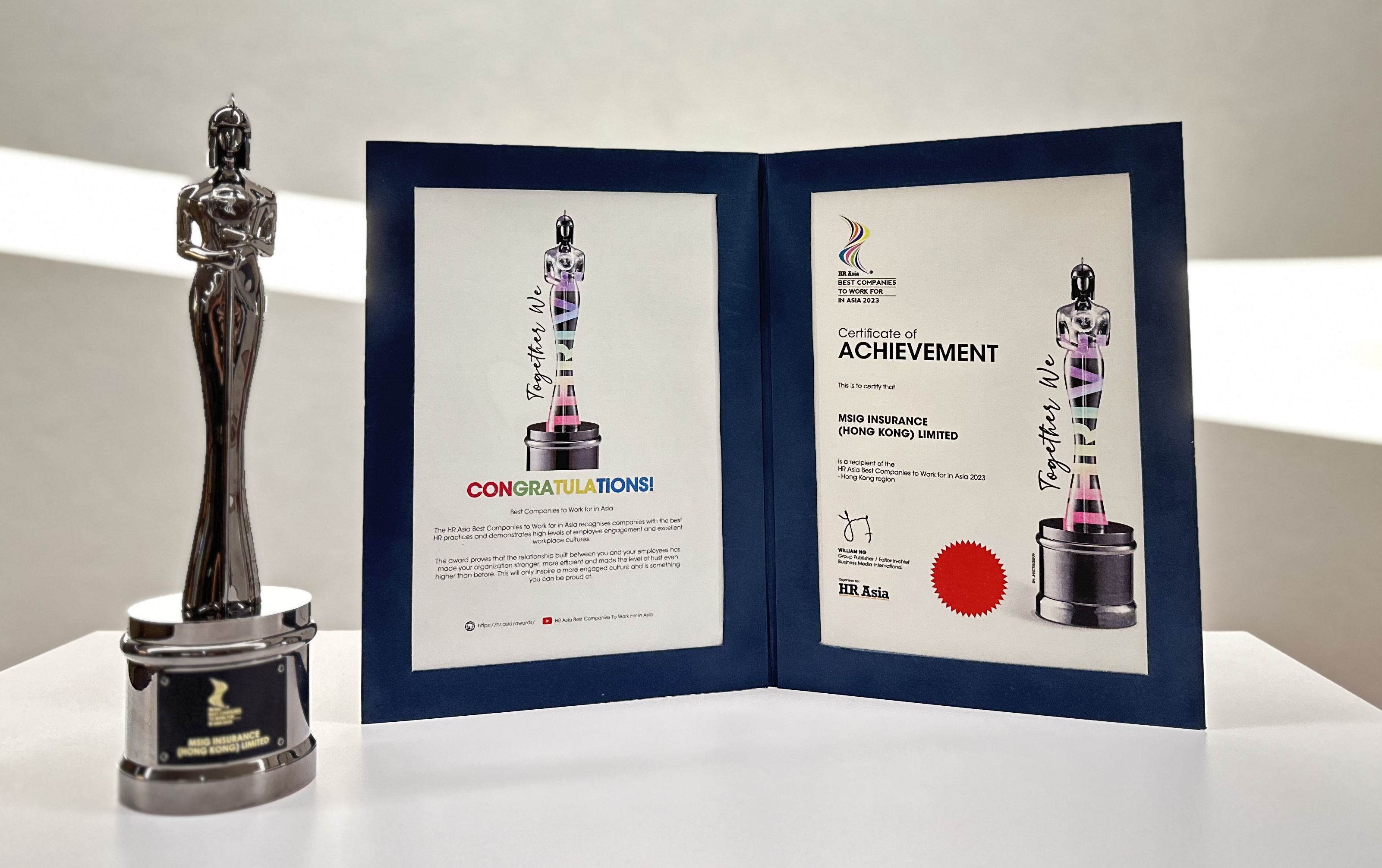 MSIG Hong Kong garners the Best Companies to Work for in Asia Hong Kong 2023 Award | MSIG Hongkong