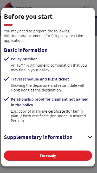 easy claims-before you start