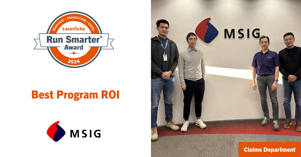 2024 Laserfiche Run Smarter® Awards